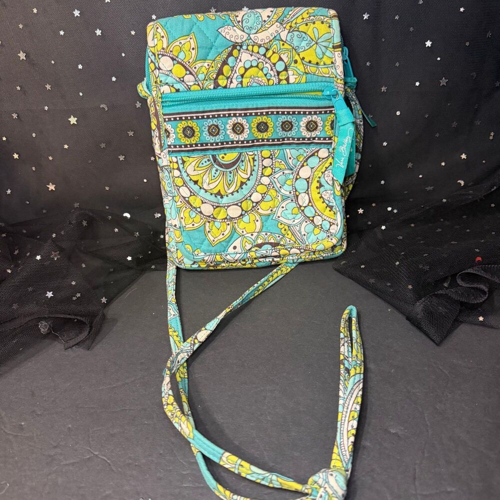 Vera Bradley Mini Hipster Crossbody Bag Peacock Paisley Retired 2007